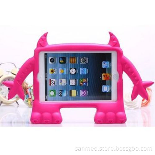 New Lovely Cute 3D Cartoon Children's Soft Thick Foam Standing Case for iPad Mini 1/2, Colorful